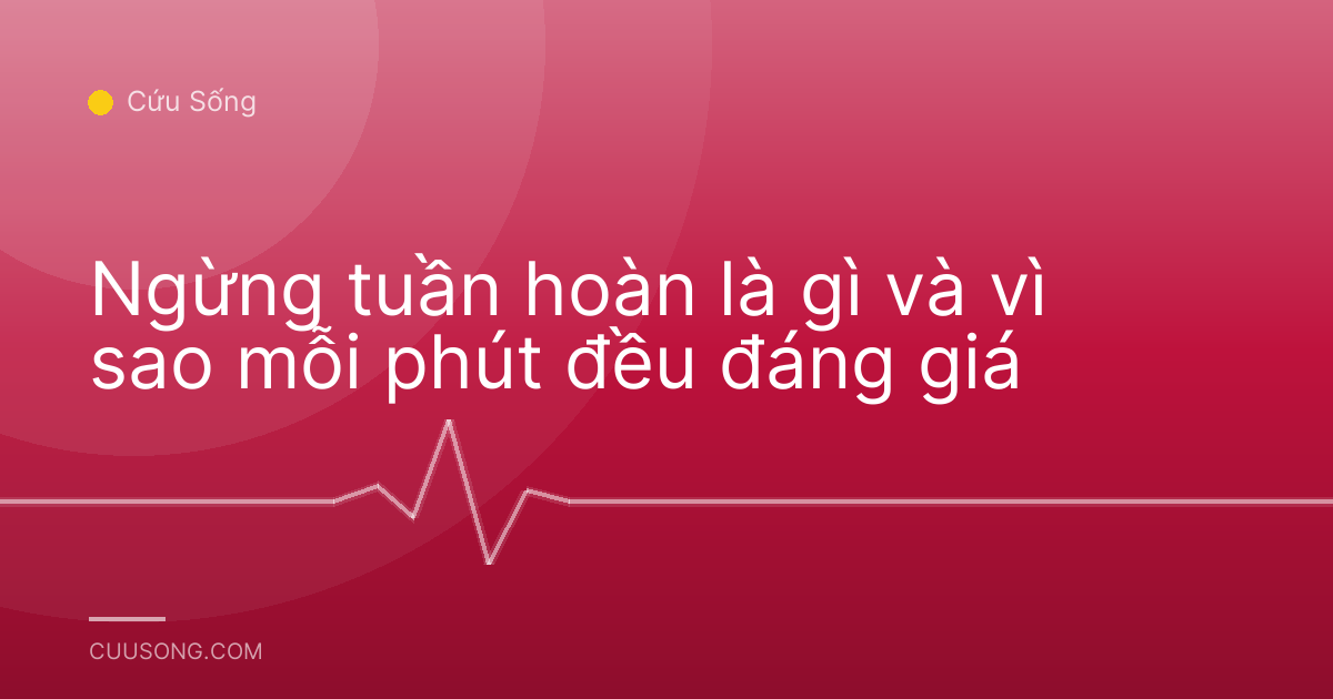 Ngừng tuần hoàn là gì và vì sao mỗi phút đều đáng giá